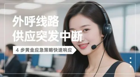 外呼线路供应突发中断？4 步黄金应急策略快速响应​