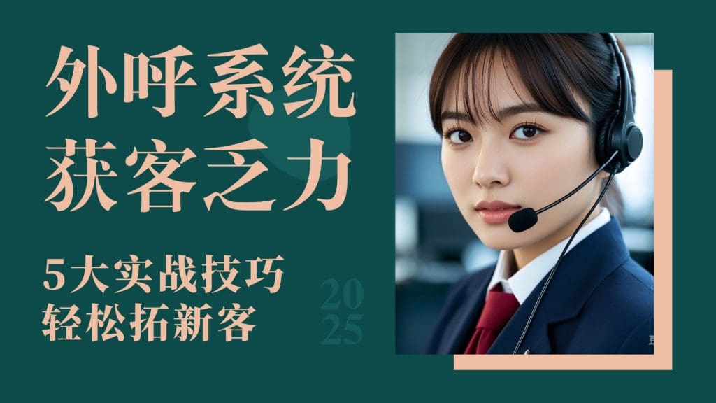 外呼系统获客乏力？5大实战技巧轻松拓新客