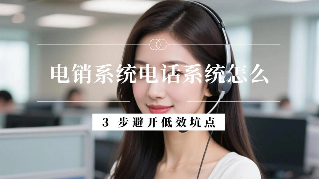 电销系统电话系统怎么选？3 步避开低效坑点​