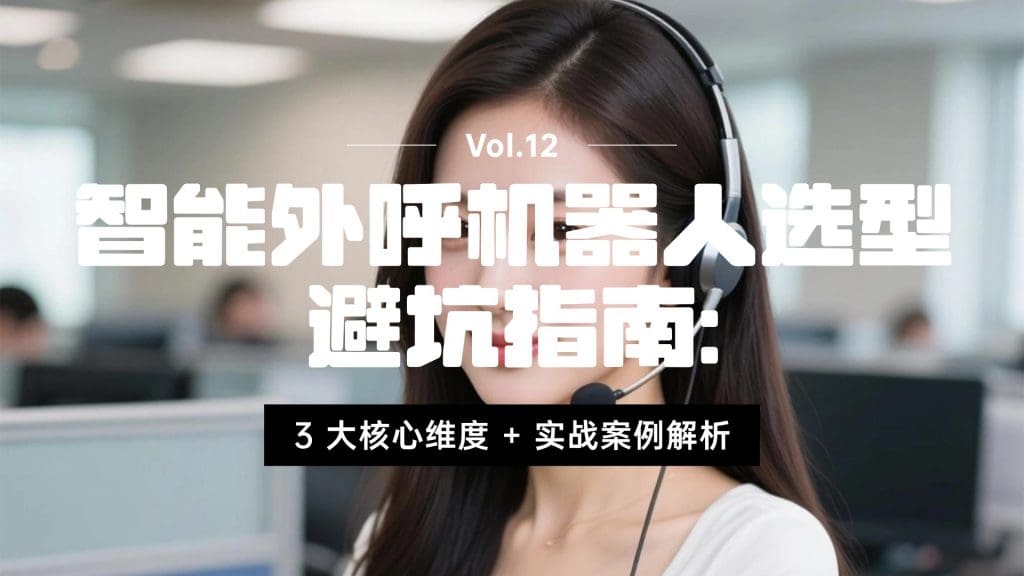 智能外呼机器人选型避坑指南：3 大核心维度 + 实战案例解析