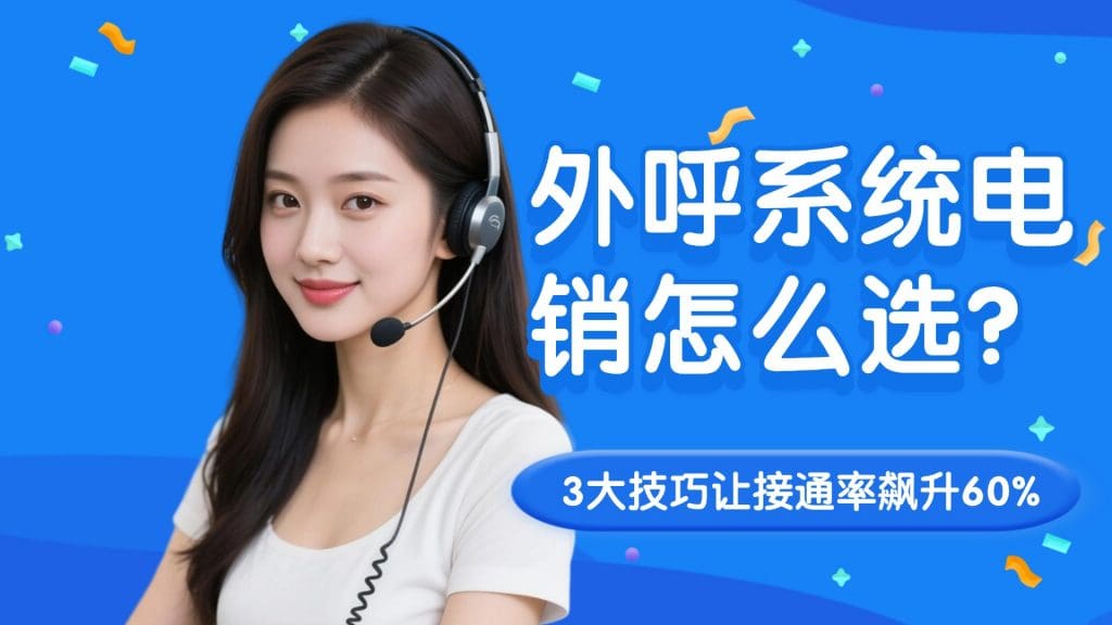外呼系统电销怎么选？3大技巧让接通率飙升60%