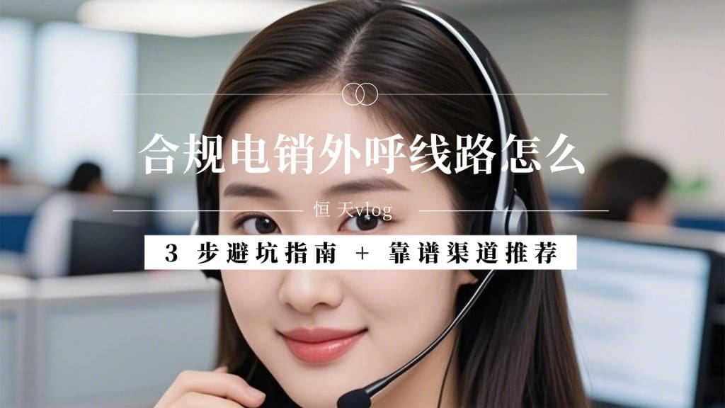 合规电销外呼线路怎么选？3 步避坑指南 + 靠谱渠道推荐