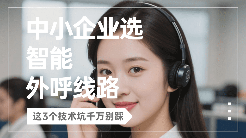 中小企业选智能外呼线路，这3个技术坑千万别踩