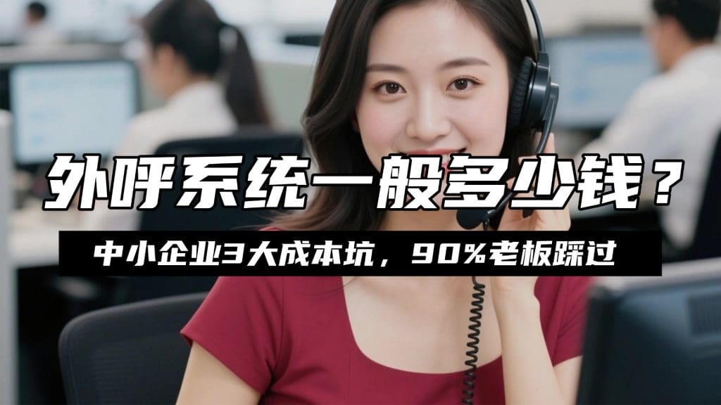 外呼系统一般多少钱？中小企业3大成本坑，90%老板踩过