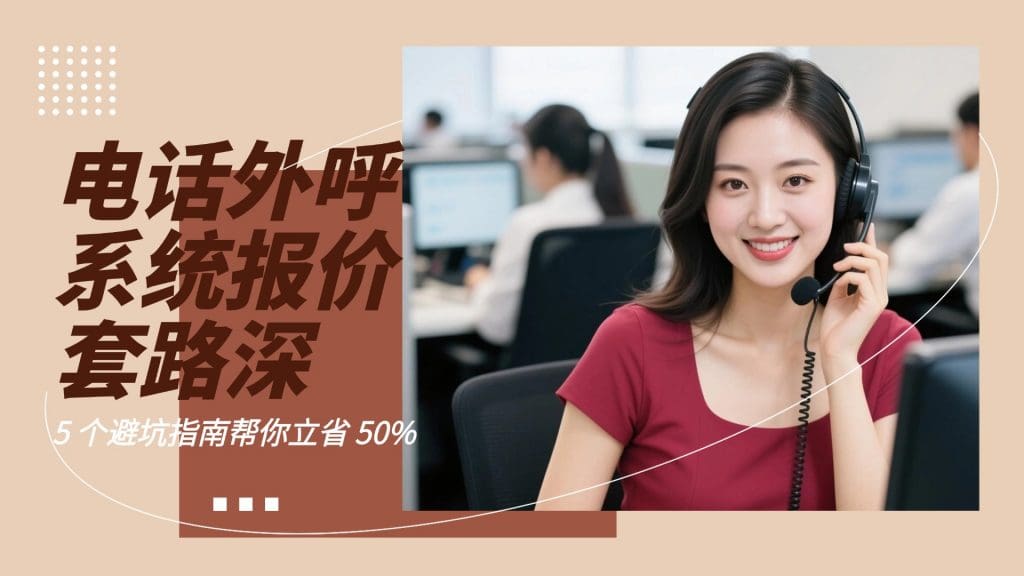 电话外呼系统报价套路深？5 个避坑指南帮你立省 50%