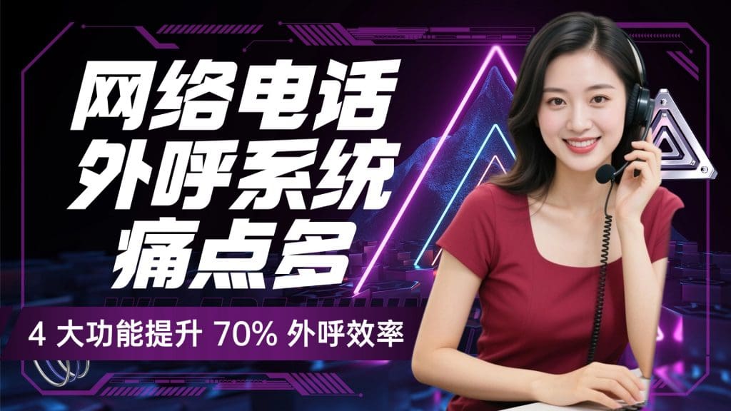 网络电话外呼系统痛点多？4 大功能提升 70% 外呼效率
