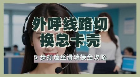 外呼线路切换总卡壳？5 步打造丝滑转接全攻略​