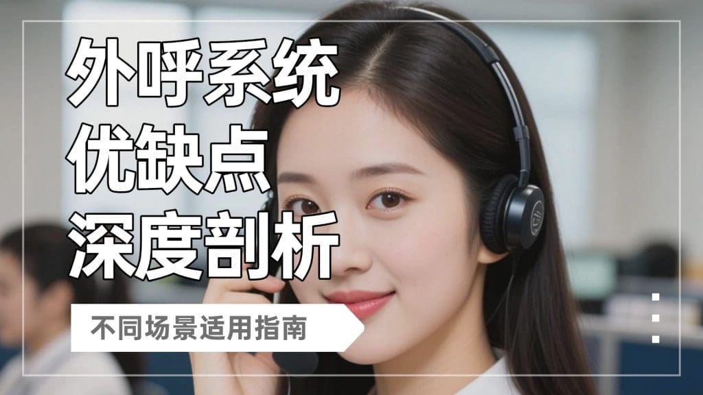 外呼系统优缺点深度剖析：不同场景适用指南​